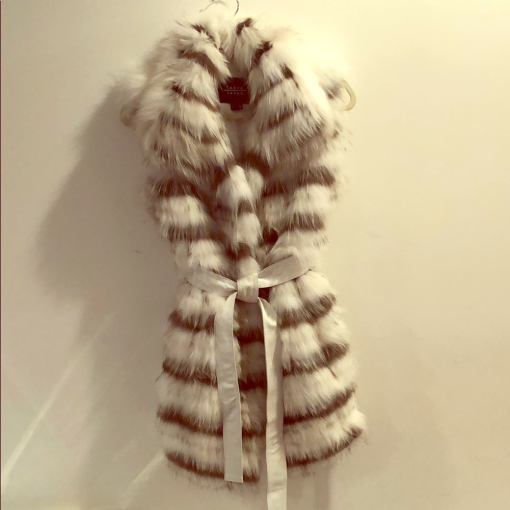 Belted Fox Fur Vest